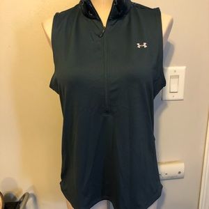 Women’s Under Armor sleeveless half-zip